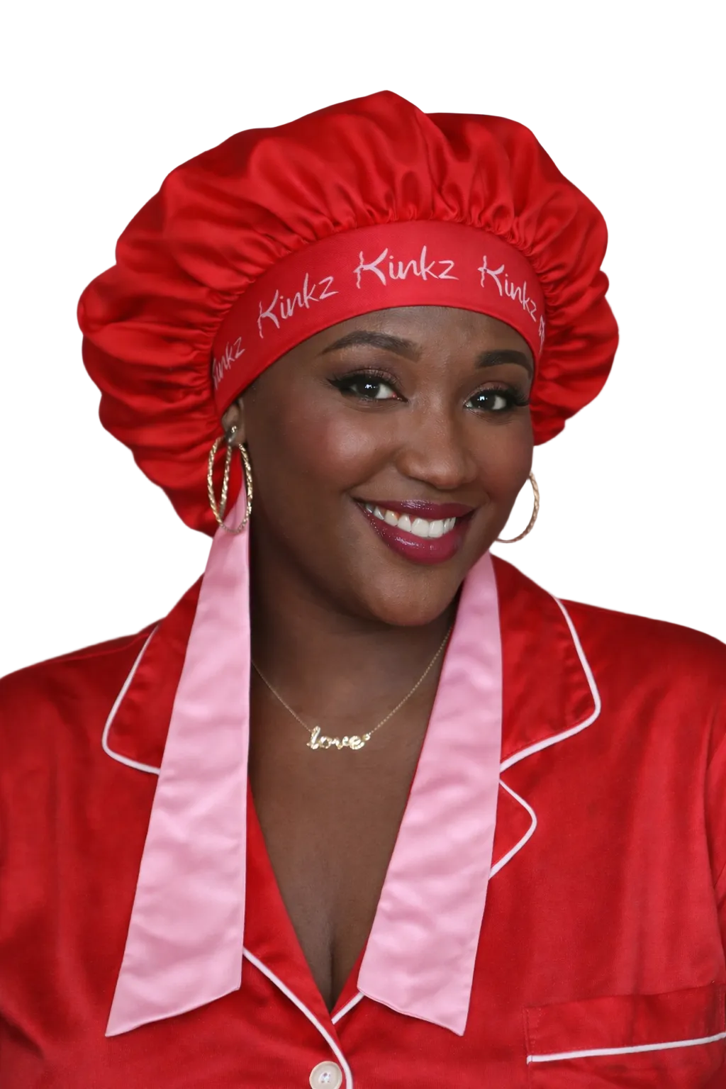 Red Velvet Satin Bonnet – Valentine’s Edition