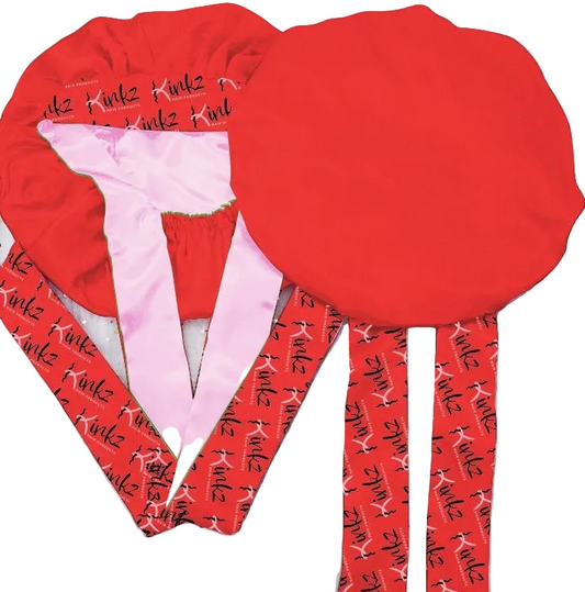 Red Velvet Satin Bonnet – Valentine’s Edition