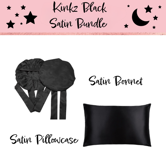 Kinkz Black Satin Bundle