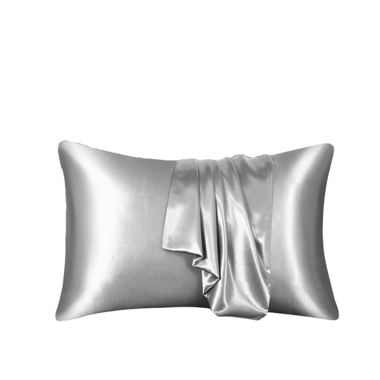 Kinkz Silver Satin Pillowcase